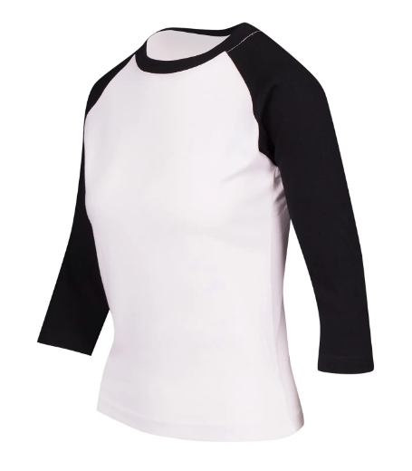 Picture of RAMO, Ladies 3/4 Sleeve Raglan Tee